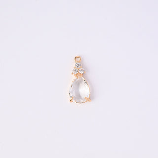 Pendente Zirconi Effetto Diamante Goccia 23x10mm