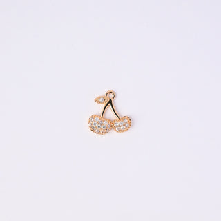 Pendente Zirconi Effetto Diamante Ciliegie 15x15mm