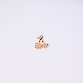Pendente Zirconi Effetto Diamante Ciliegie 15x15mm