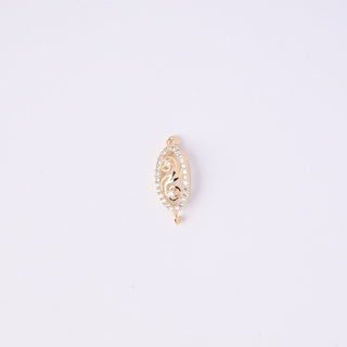 Connettore Zirconi Effetto Diamante Ovale 20x8mm