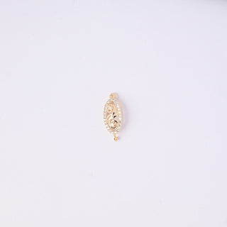 Connettore Zirconi Effetto Diamante Ovale 20x8mm