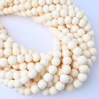 Perle in Osso Naturale Tonde Avorio 10mm