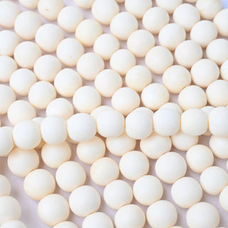 Perle in Osso Naturale Tonde Avorio 10mm