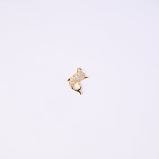 Pendente Zirconi Effetto Diamante Delfino 15x12mm