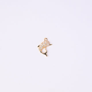 Pendente Zirconi Effetto Diamante Delfino 15x12mm