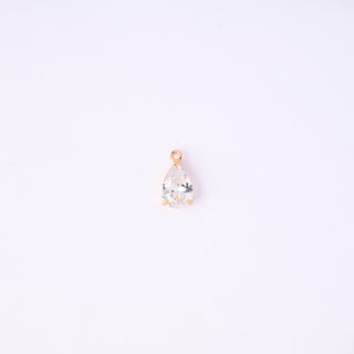 Pendente Zirconi Effetto Diamante Goccia 15x8mm