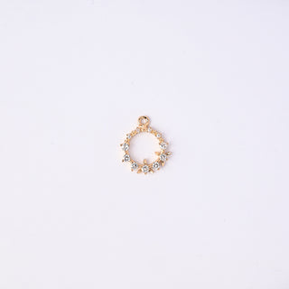 Pendente Zirconi Effetto Diamante Tondo 18x16mm