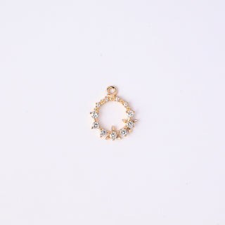 Pendente Zirconi Effetto Diamante Tondo 18x16mm