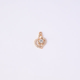 Pendente Zirconi Effetto Diamante Cigno 16x12mm