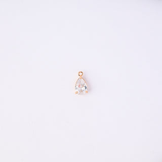 Pendente Zirconi Effetto Diamante Goccia 15x8mm