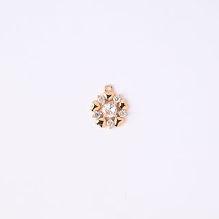 Pendente Zirconi Effetto Diamante Fiore 15x13mm