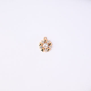 Pendente Zirconi Effetto Diamante Fiore 15x13mm