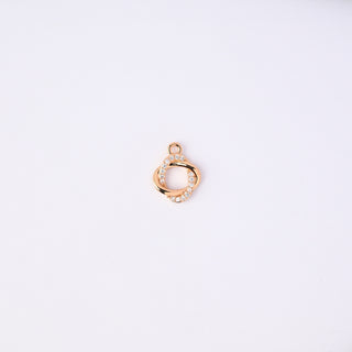 Pendente Zirconi Effetto Diamante Tondo 15x12mm