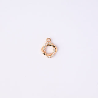 Pendente Zirconi Effetto Diamante Tondo 15x12mm