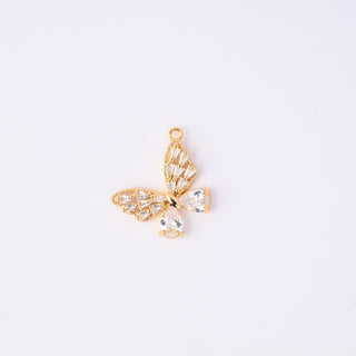 Pendente Zirconi Effetto Diamante Farfalla 24x20mm