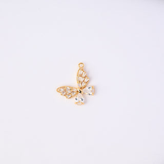 Pendente Zirconi Effetto Diamante Farfalla 24x20mm