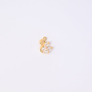 Pendente Zirconi Effetto Diamante Cigno 14x12mm