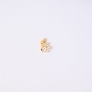 Pendente Zirconi Effetto Diamante Cigno 14x12mm
