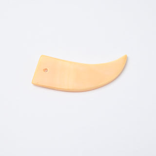 Pendente Piatto Nuvola di Crema Corno 34mm