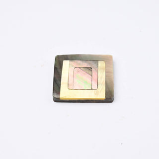 Perla Patina di Bronzo Quadrato 20x20mm