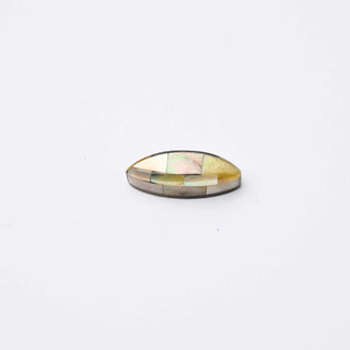Cabochon Patina di Bronzo Navetta 17x7mm