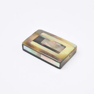 Perla Patina di Bronzo Rettangolo 27x28mm