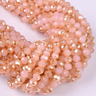 Cristalli Rondella Rosa Baby e Champagne 6mm