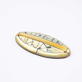Cabochon Patina di Bronzo Navetta 41x19mm