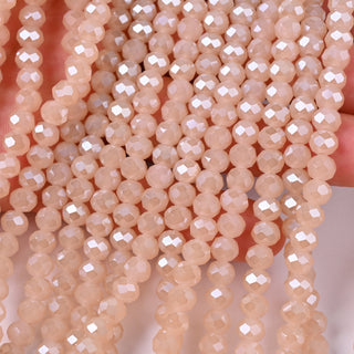 Cristalli Rondella Beige Rosato Opal 6mm