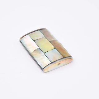 Perla Patina di Bronzo Rettangolo 28x19mm