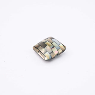 Perla Patina di Bronzo Quadrato 15x15mm