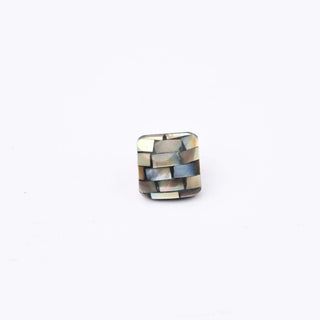 Perla Patina di Bronzo Quadrato 10x10mm