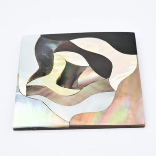 Cabochon Patina di Bronzo Quadrato 45x45mm