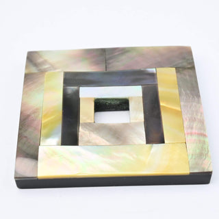 Cabochon Patina di Bronzo Quadrato 45x45mm