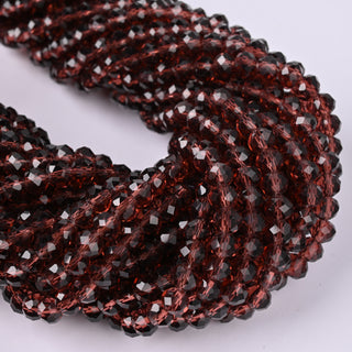 Cristalli Rondella Borgogna Scuro 6mm