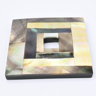 Cabochon Patina di Bronzo Quadrato 45x45mm