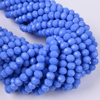 Cristalli Rondella Blu Fiordaliso 6mm