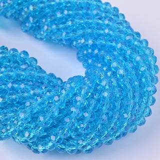 Cristalli Rondella Azzurro Laguna 6mm
