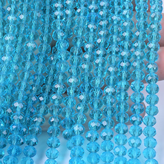 Cristalli Rondella Azzurro Laguna 6mm