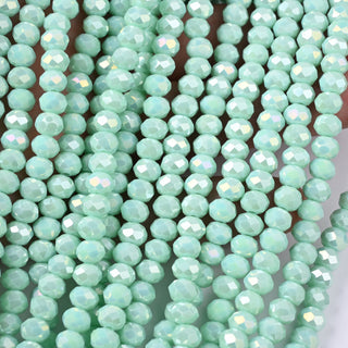 Cristalli Rondella Verde Acqua AB 6mm