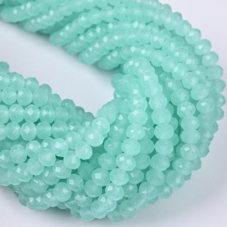 Cristalli Rondella Verde Menta Opal 6mm