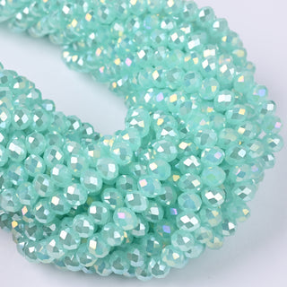 Cristalli Rondella Verde Menta Opal AB 6mm