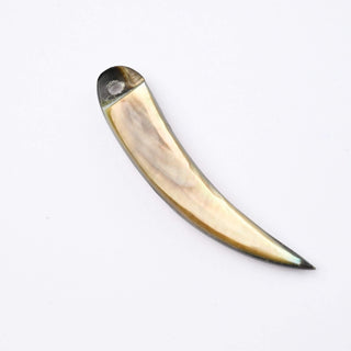 Pendente Patina di Bronzo Corno 45x7mm