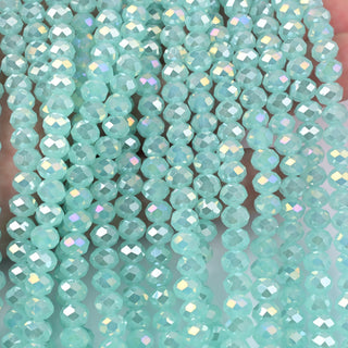 Cristalli Rondella Verde Menta Opal AB 6mm