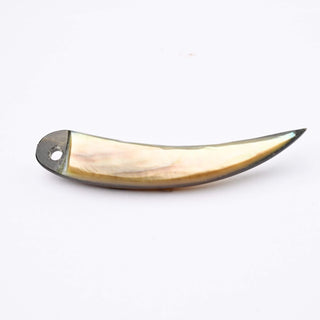 Pendente Patina di Bronzo Corno 45x7mm