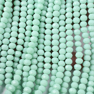 Cristalli Rondella Verde Acqua 6mm
