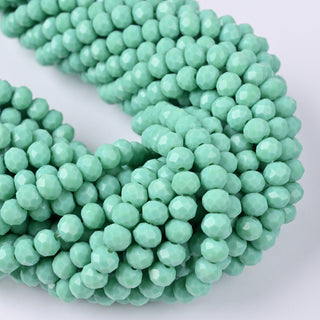 Cristalli Rondella Verde Giada 6mm