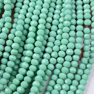Cristalli Rondella Verde Giada 6mm