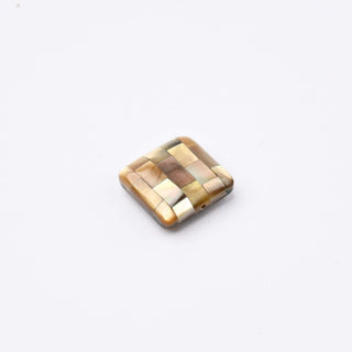 Perla Patina di Bronzo Quadrato 15x15mm
