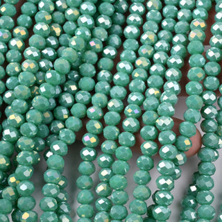 Cristalli Rondella Verde Trifoglio AB 6mm